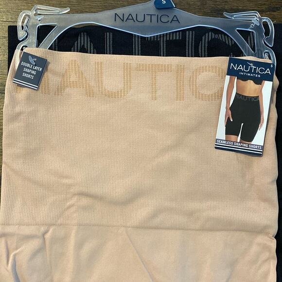 New with tags Nautica seamless‎ tag free shaping mid thigh slip shorts 2 pack - Picture 2 of 10
